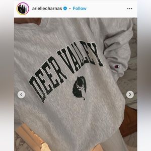 Deer Valley Resort Champion Sweatshirt, Small